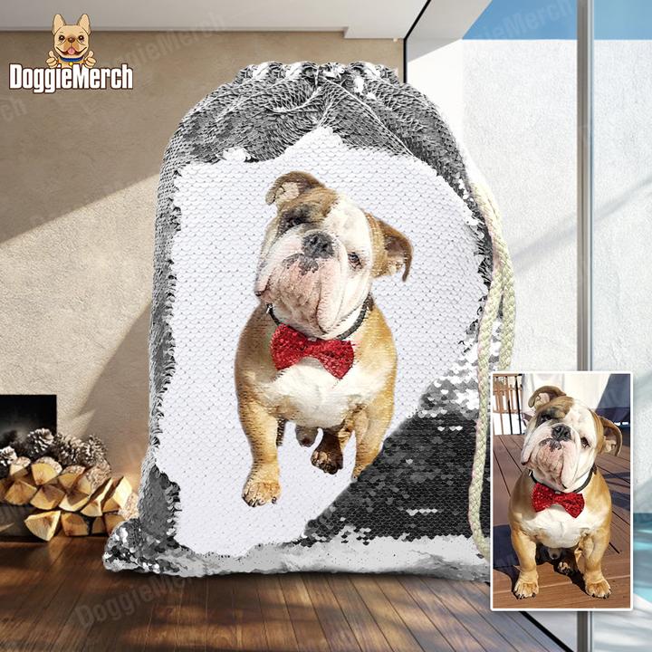 Custom Sequins Backpack of Your Pet's Photo Custom Sequins Backpack of Your Pet's Photo
